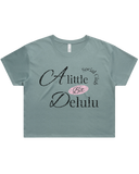 A Little Bit Delulu Crop Top Tshirt