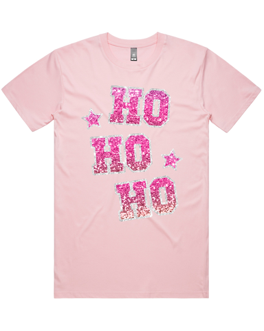 HoHoHo Glitter Look Christmas Tshirt