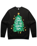 Come Adore Him Sequin Christmas Sweatshirt