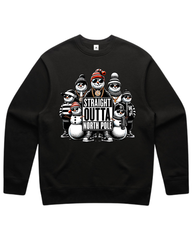 Straight Outta North Pole Christmas Sweatshirt