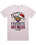 Santa's Favorite Hot Mess Christmas Tshirt