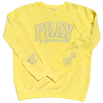 Custom Embroidered Pray Glitter Sweatshirt choose your glitter and stitching color