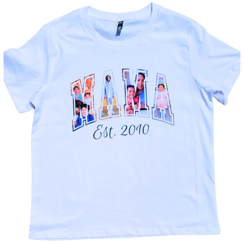 Custom MAMA T Shirt add your photos
