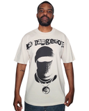 Mens Stay Dangerous Vintage Heavy Weight Cotton Garment Dyed Short Sleeve T-Shirt