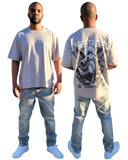 Mens Unrestricted v.1 Heavy Weight Box Fit Graphic T-Shirt 100% Cotton