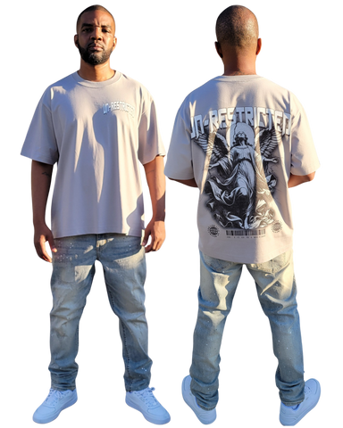 Mens Unrestricted v.1 Heavy Weight Box Fit Graphic T-Shirt 100% Cotton