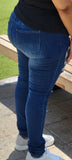 Curvy High Rise Destroyed Skinny Jogger Jeans